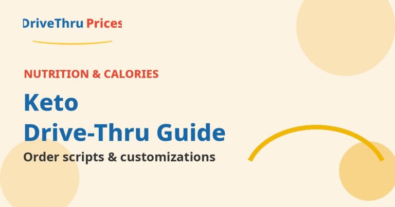 Keto Drive Thru Order Customization