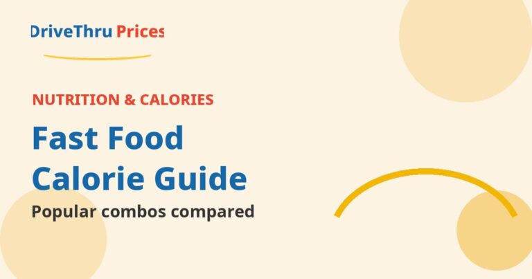 Calorie Count of Popular Fast Food Combos