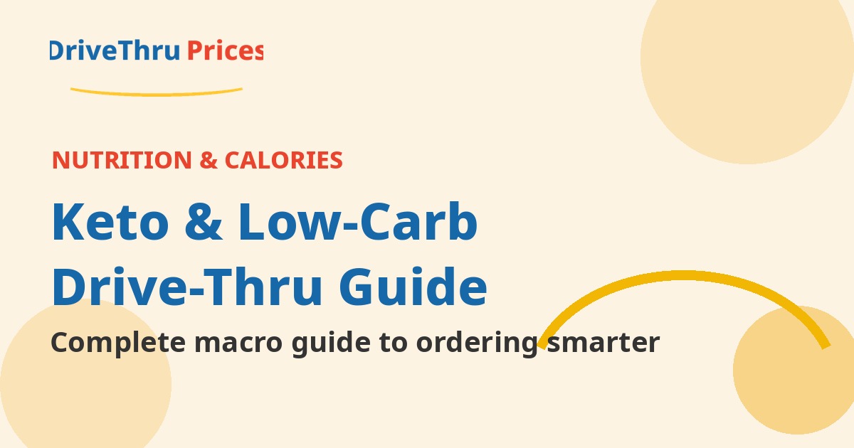 Keto and low-carb drive-thru macro guide by DriveThruPrices