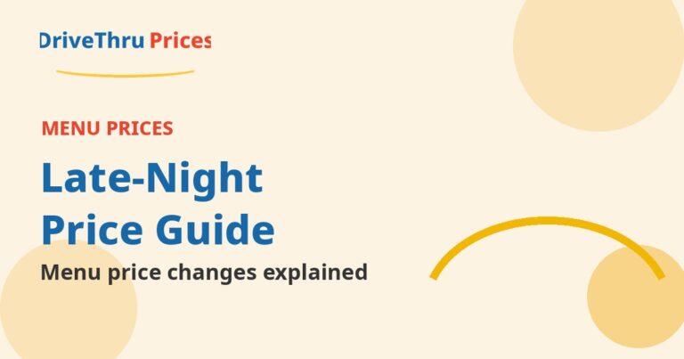 Late Night Drive Thru Price Inflation Guide